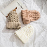 Toboggan Hat Women's Autumn and Winter Warm Casual Earmuffs Beanie Hat Tide