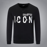 Dsq2 Hoodie DSQ Lian D2 Letter Print Sweatshirt Trendy Men's Autumn and Winter