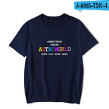 Travis Scott Astroworld Shirt Trendy Short-Sleeved Men's and Women's T-shirt