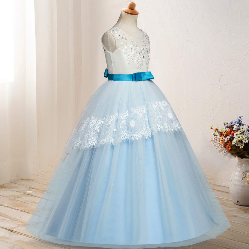 First Communion Dress Vestidos De Primera Comunion Lace Ball Gown Girl Party Princess Pageant Gown Wedding Dress Women