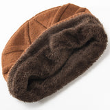 Women Winter Hats Fleece-Lined Knitting Wool Men Women's Knitted Hat