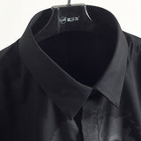 GVC Shirt Fashion Personality Baboon Pattern Cotton Long Sleeve Shirt Men