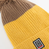 Women Winter Winter Winter Fleece-Lined Color Matching Women's Knitted Wool Hat
