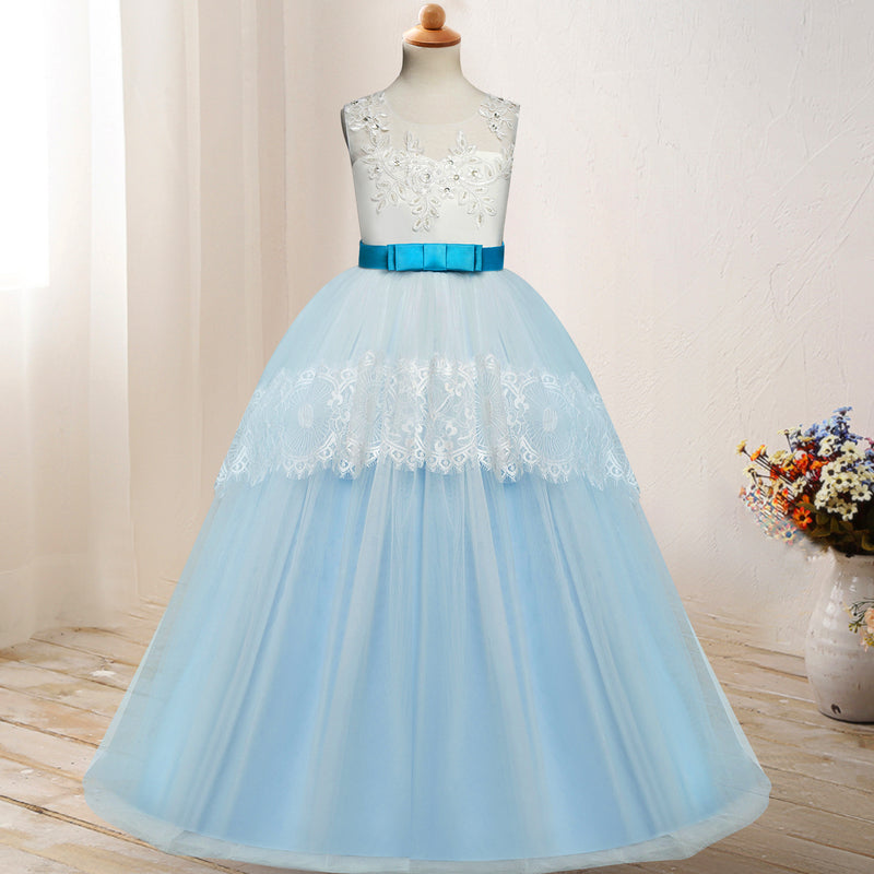 First Communion Dress Vestidos De Primera Comunion Lace Ball Gown Girl Party Princess Pageant Gown Wedding Dress Women