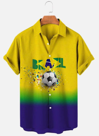 Men Beach T Shirts Men's Short Sleeve Shirt