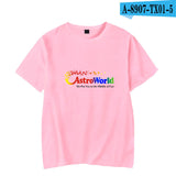 Travis Scott Astroworld Shirt Trendy Short-Sleeved Men's and Women's T-shirt