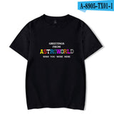 Travis Scott Astroworld Shirt Trendy Short-Sleeved Men's and Women's T-shirt