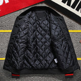 Varsity Bomber Jacket Jacket Autumn and Winter Quilted Men's Jacket Warm Pilot MA1 Baseball Uniform