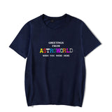Travis Scott Astroworld Shirt Trendy Short-Sleeved Men's and Women's T-shirt