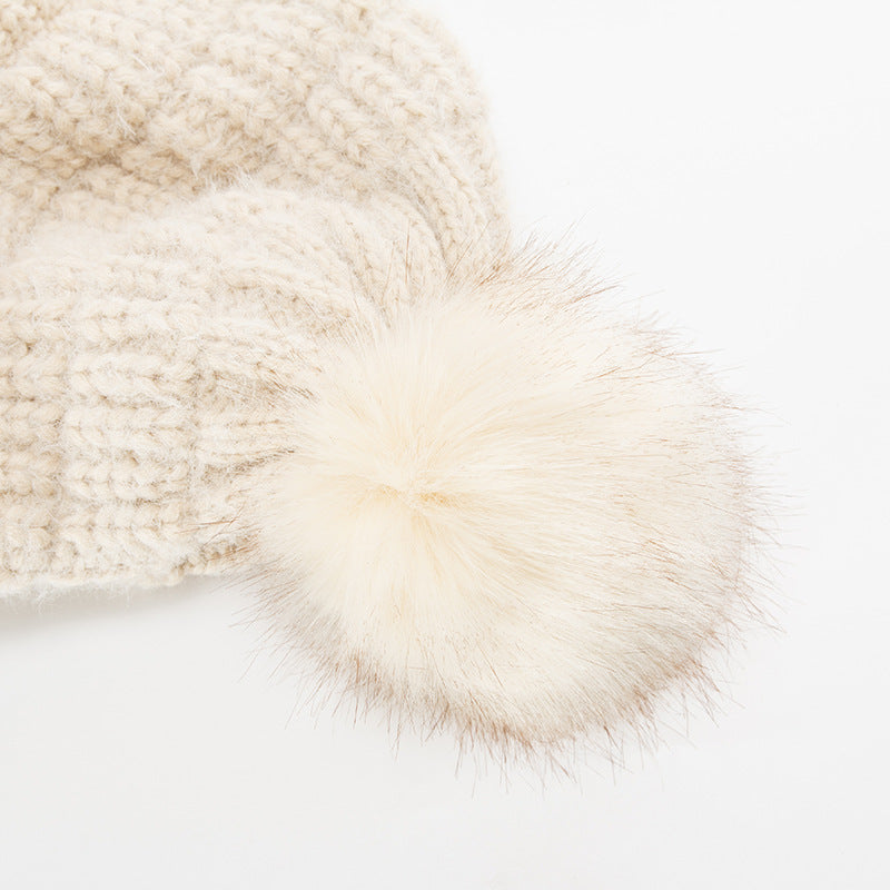 Women Winter Hats Women's Autumn and Winter Warm Peaked Cap