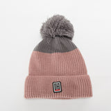 Women Winter Winter Winter Fleece-Lined Color Matching Women's Knitted Wool Hat