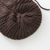 Women Winter Hats Winter Burst Fleece-Lined Knitting Men and Women Sleeve Cap
