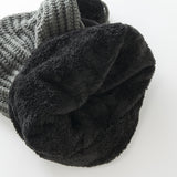 Women Winter Hats Warm Men and Women Sleeve Cap Striped Thickened Earmuffs Hat