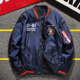 Varsity Bomber Jacket Jacket Autumn and Winter Quilted Men's Jacket Warm Pilot MA1 Baseball Uniform