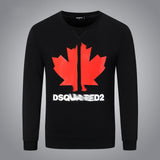 Dsq2 Hoodie DSQ Lian D2 Clover Printed Sweater Trendy Men's Autumn and Winter