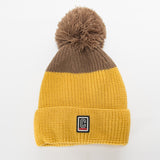 Women Winter Winter Winter Fleece-Lined Color Matching Women's Knitted Wool Hat