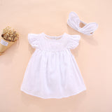 Baby Girl Christening Dress Baptism Dresses Girl Baptism Dress Summer Dress Send Hair Band Clothes for Babies