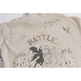 Saint Michael Hoodie Vintage Distressed Destruction Fleece-Lined Hoodie