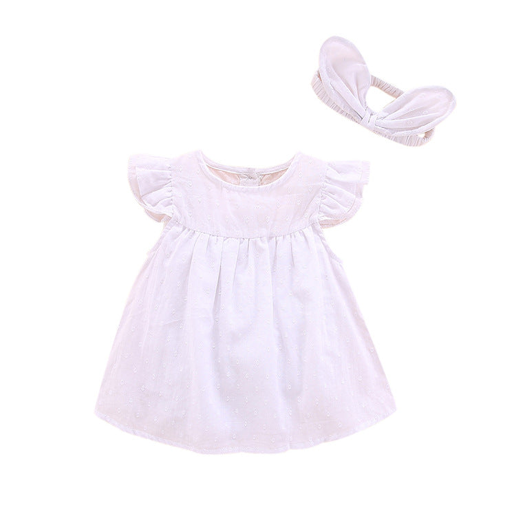 Baby Girl Christening Dress Baptism Dresses Girl Baptism Dress Summer Dress Send Hair Band Clothes for Babies