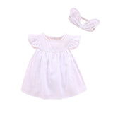 Baby Girl Christening Dress Baptism Dresses Girl Baptism Dress Summer Dress Send Hair Band Clothes for Babies