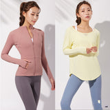 BBL Jacket Spring Yoga Jacket Women's Stand Collar Zipped Sports Coat Long Sleeve