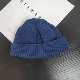 Beanies Autumn and Winter Dome Woolen Cap Men and Women Casual Student Knitted Hat