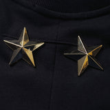 GVC Hoodie Metal Pentagram 47 Pattern round Neck Sweater Cotton Loose Men and Women
