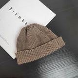 Beanies Autumn and Winter Dome Woolen Cap Men and Women Casual Student Knitted Hat
