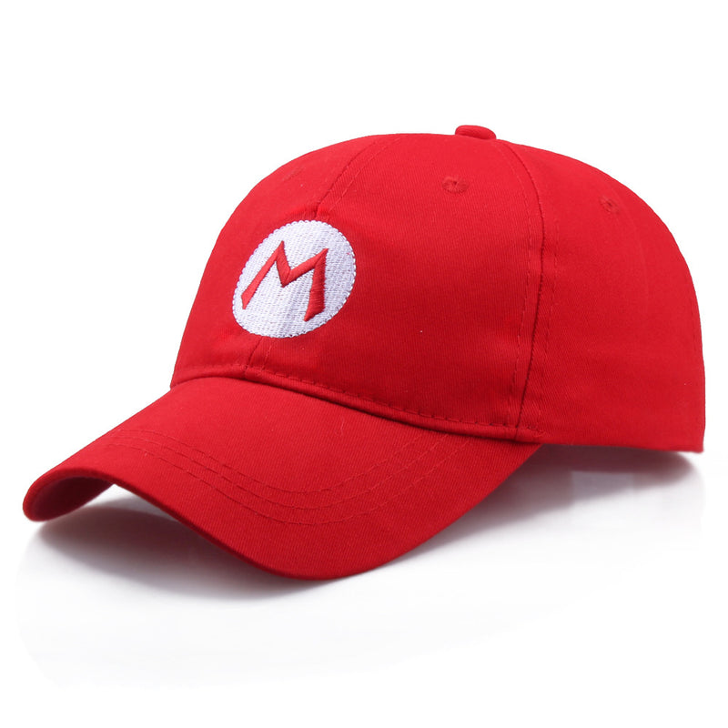 Mario Hat Pure Cotton Hat Sun Protection Sun Hat Peaked Cap Baseball Hat