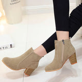 Nude Strappy Block Heels