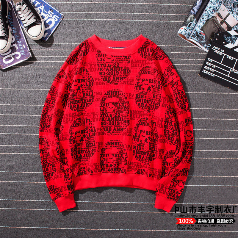 WGM Closing Autumn Winter Sweater Cotton Terry Thickening