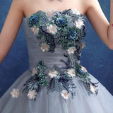 Women'S Evening Dress Ball Gown Princess Quinceanera Wedding Dresses Flat Color Wedding Dress Tube Top Evening Dress Performance Tulle Tutu Dress