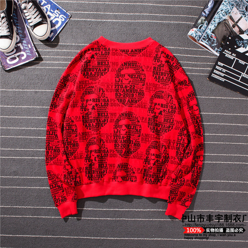 WGM Closing Autumn Winter Sweater Cotton Terry Thickening