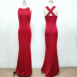 Homecoming Dresses Spring Sexy Fashion Women's Wear Backless Strap Cross Evening Dress