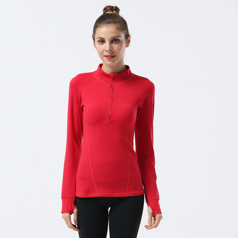 BBL Jacket Long Sleeve Women's Tight Zipper Outdoor Sports Running