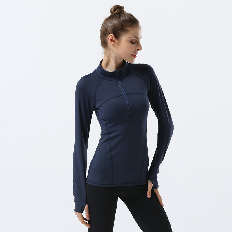 BBL Jacket Long Sleeve Women's Tight Zipper Outdoor Sports Running