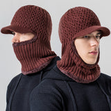 Men Winter Hats Hat for Men Winter Fleece Thickened Knitted Hat Outdoor