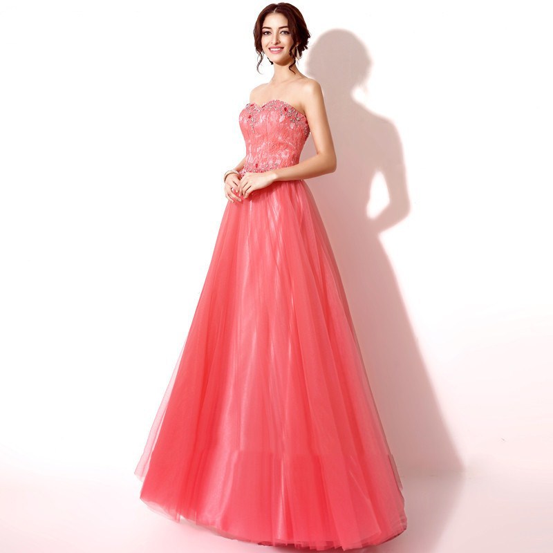 Homecoming Dresses Red Tube Top Cinched Waist Slimming Lace Bead