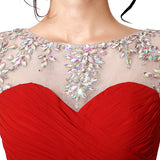 Homecoming Dresses Spring Wedding Red Tube Top Sexy Dress Evening Dress