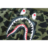 Shark Print Shorts Men's Shark Head Camouflage Elastic Waist Fifth Pants Middle Pants Casual Shorts