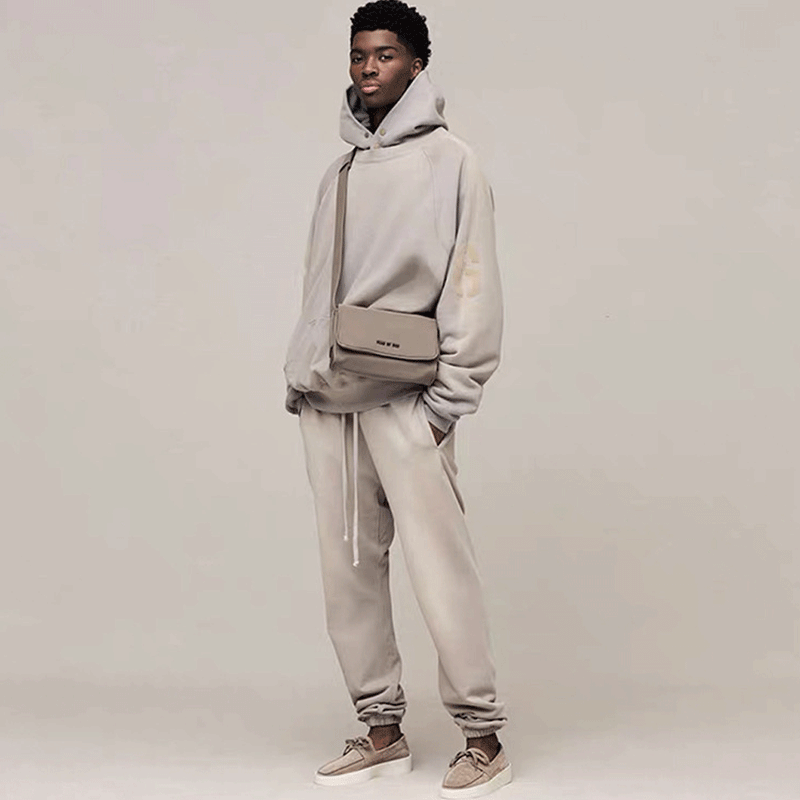 Fog Fear of God Essentials Pant Drawstring Ankle-Tied Leisure Loose High Street Velvet Sweatpants