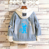 Comic Denim Jacket Casual Loose Denim Jacket