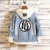 Comic Denim Jacket Men and Women Spring and Autumn Denim Coat Top