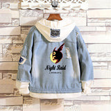 Comic Denim Jacket Men and Women Couple Denim Jacket