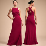 Homecoming Dresses Spring Sexy Fashion Women's Wear Backless Strap Cross Evening Dress