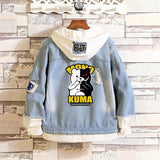 Comic Denim Jacket Men's and Women's Casual Loose Fashion Denim Jacket Autumn Clothing
