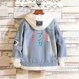 Comic Denim Jacket Basketball Men and Women Casual Baggy Fashion Top