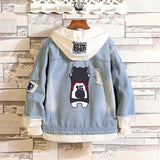 Comic Denim Jacket Basketball Men and Women Casual Baggy Fashion Top