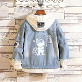 Comic Denim Jacket Men's and Women's Casual Loose Denim