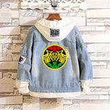 Comic Denim Jacket Men and Women Couple Denim Jacket